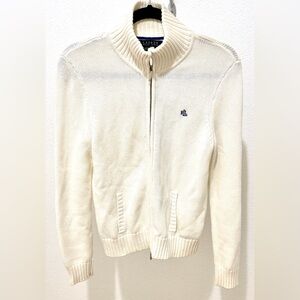 Ralph Lauren Off-White Zip-Up Sweater for Women